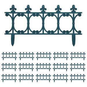 vidaXL Obruba tr&aacute;vnika 16 ks zelen&aacute; 10 m PP