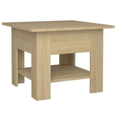 vidaXL Konferenčný stolík dub sonoma 55x55x42 cm drevotrieska