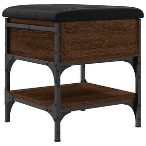 vidaXL Lavička na top&aacute;nky hned&yacute; dub 42x42x45 cm kompozitn&eacute; drevo