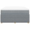 vidaXL Boxspring posteľ s matracom svetlosiv&aacute; 100x200 cm l&aacute;tka