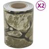 vidaXL Z&aacute;hradn&eacute; z&aacute;steny 2 ks vzhľad kameňov siv&eacute; 35x0,19 cm PVC