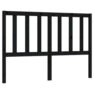 vidaXL Čelo postele čierne 126x4x100 cm mas&iacute;vna borovica