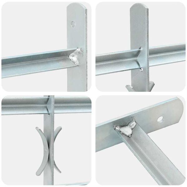 Nastaviteľná bezpečnostná okenná mreža s 2 priečkami 1000-1500 mm