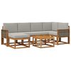 vidaXL Z&aacute;hradn&aacute; s&uacute;prava gaučov s vank&uacute;&scaron;om 7 pcs Pr&iacute;rodn&aacute; a svetlosiv&aacute;