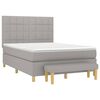 vidaXL Boxspring posteľ s matracom bledosiv&aacute; 140x200 cm l&aacute;tka