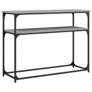 vidaXL Konzolov&yacute; stol&iacute;k siv&yacute; sonoma 100x35,5x75 cm kompozitn&eacute; drevo