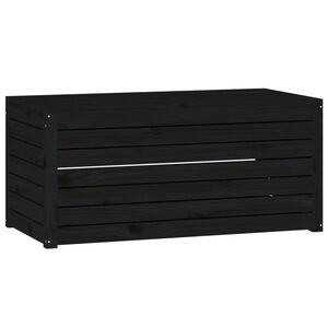 vidaXL Z&aacute;hradn&yacute; box čierny 101x50,5x46,5 cm mas&iacute;vna borovica
