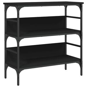 vidaXL Konzolov&yacute; stol&iacute;k čierny 75x32x75 cm kompozitn&eacute; drevo
