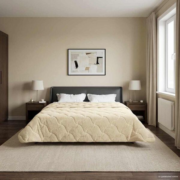 vidaXL Prikr&yacute;vka na cel&yacute; rok &Scaron;nurovan&yacute; Kr&eacute;mov&aacute; 220 x 260 cm