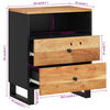 vidaXL Nočná skrinka 50x33x62 cm masívna akácia a spracované drevo