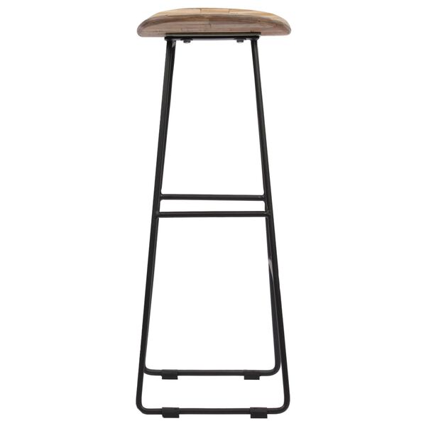 vidaXL Barov&eacute; stoličky 2 ks, recyklovan&eacute; t&iacute;kov&eacute; drevo