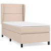vidaXL Boxspring posteľ s matracom kapuč&iacute;nov&aacute; 80x200 cm umel&aacute; koža
