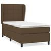 vidaXL Boxspring posteľ s matracom tmavohned&aacute; 100x200 cm l&aacute;tka