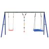 vidaXL Z&aacute;hradn&aacute; hojdačkov&aacute; sada s hojdačkou, lanom a sieť. hojdačkou