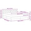 vidaXL Posteľ boxspring s matracom Tmavo &scaron;ed&aacute; 180 x 200 cm l&aacute;tka
