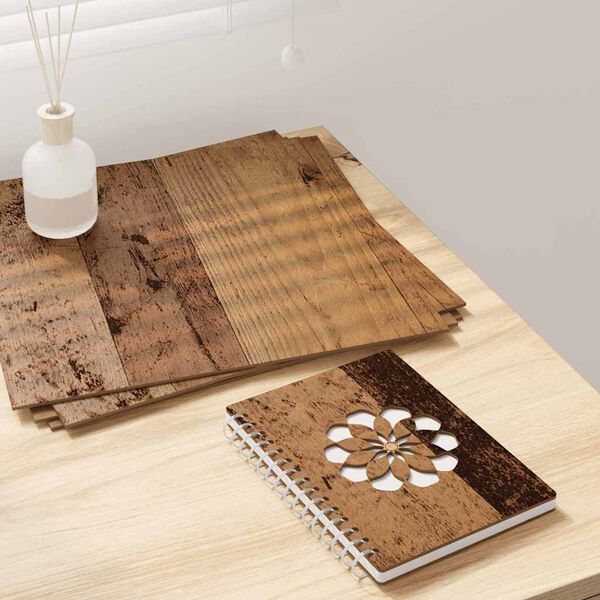 vidaXL Dekoračn&eacute; panely 50 pcs Star&eacute; drevo 30 x 30 x 0,27 cm