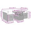 vidaXL 7-dielna záhradná súprava pohoviek s vankúšmi polyratan akácia
