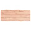 vidaXL Stolov&aacute; doska svetlohned&aacute; 100x40x(2-4)cm o&scaron;etren&yacute; mas&iacute;v hrany