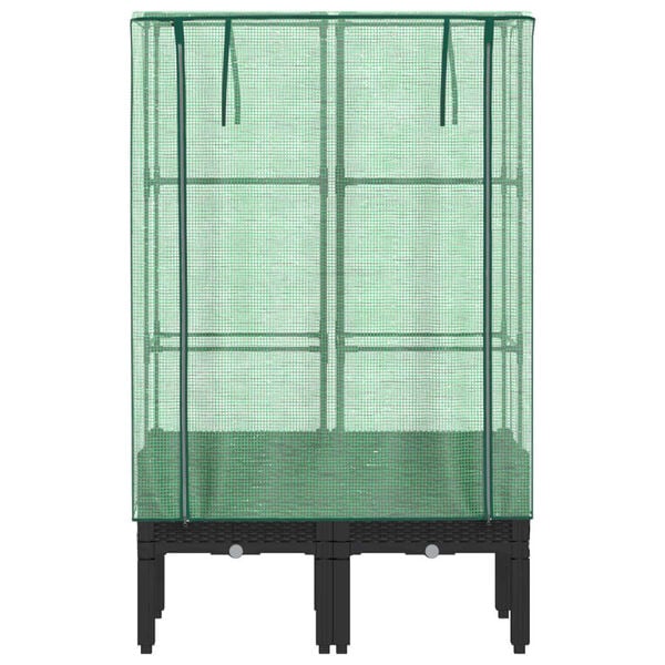 vidaXL Z&aacute;hon s krytom na sklen&iacute;k ratanov&yacute; vzhľad 80x40x140 cm