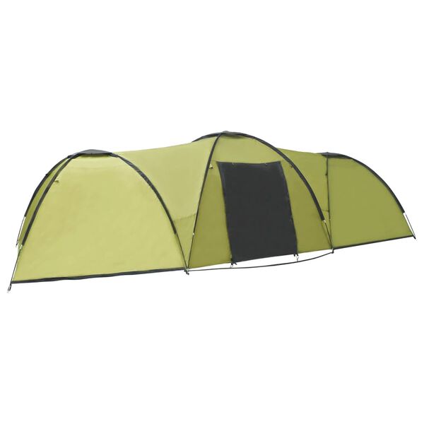 vidaXL Kempingový iglu stan 650x240x190 cm pre 8 osôb, zelený