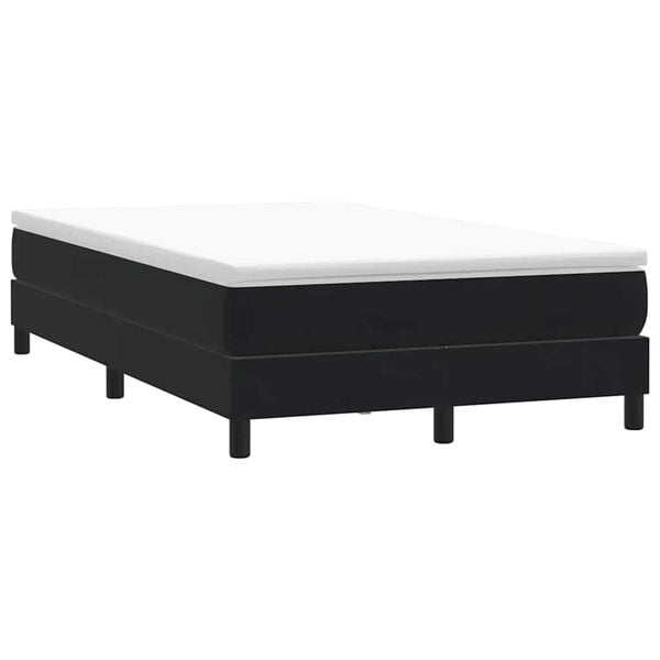 vidaXL Posteľný rám boxspring bez matracom čierny 120x210 cm zamat
