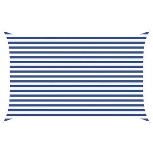 vidaXL Slnečn&aacute; plachta Modr&aacute; a biela 4 x 2,5 m 100% polyester Oxford