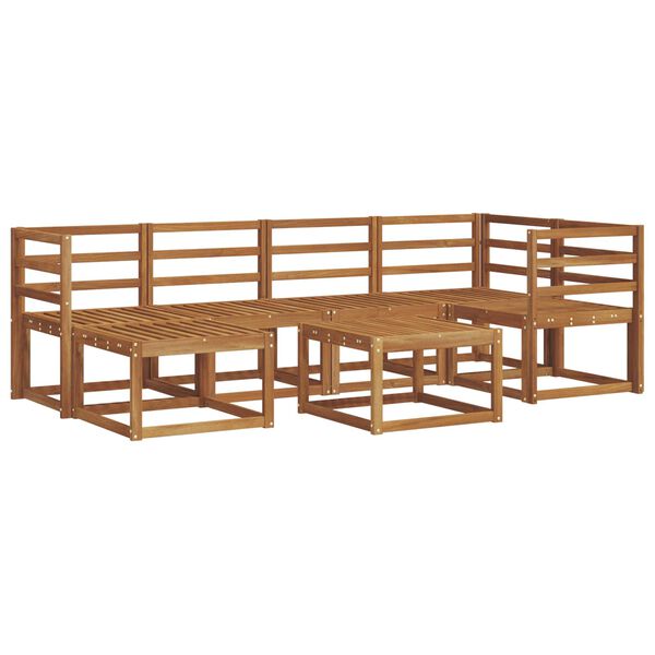 vidaXL Z&aacute;hradn&aacute; s&uacute;prava gaučov 7 pcs Pr&iacute;rodn&aacute; Pevn&eacute; ak&aacute;ciov&eacute; drevo