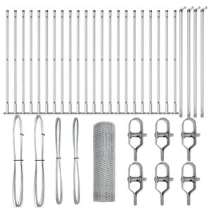 vidaXL Stĺp na plot. Strieborn&aacute;