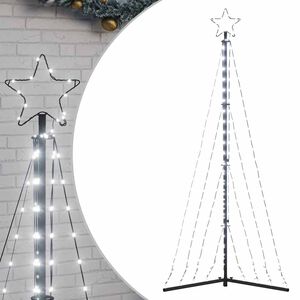 vidaXL LED vianočn&yacute; stromček 339 LED studen&aacute; biela 182 cm