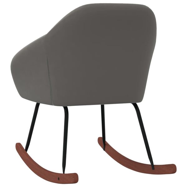 vidaXL Hojdacie kreslo tmavosiv&eacute; l&aacute;tkov&eacute;