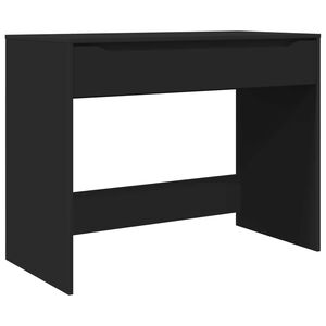 vidaXL St&ocirc;l so z&aacute;suvkou Čierny 100 x 50 x 78 cm Kon&scaron;truovan&eacute; drevo