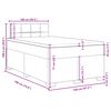 vidaXL Boxspring posteľ s matracom, tmavomodr&aacute; 120x190 cm, zamat