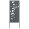 vidaXL Z&aacute;hradn&aacute; clona na s&uacute;kromie Kvetinov&yacute; Antracit 50 x 140 cm