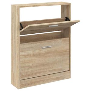 vidaXL Skrinka na top&aacute;nky, dubov&aacute;, 59x17x81 cm, imit&aacute;cia dreva