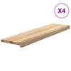 vidaXL Schodiskov&eacute; stupne 4 ks 100x30x2 cm neo&scaron;etren&yacute; dubov&yacute; mas&iacute;v