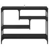 vidaXL Konzolov&yacute; st&ocirc;l Čierny dub 100 x 30 x 75 cm Kompozitn&eacute; drevo