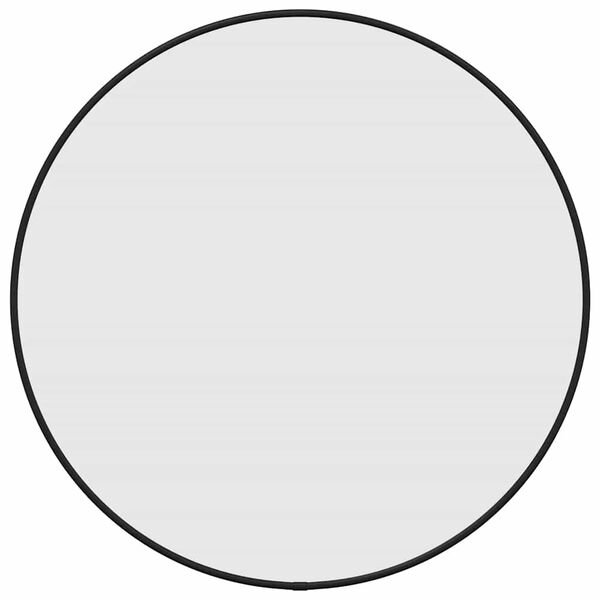 vidaXL N&aacute;stenn&eacute; zrkadlo čierne &Oslash; 50 cm okr&uacute;hle