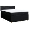 vidaXL Posteľn&yacute; r&aacute;m boxspring s matracom čierny 140x200 cm l&aacute;tka