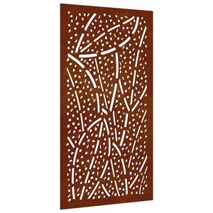 vidaXL Z&aacute;hradn&aacute; dekor&aacute;cia 105x55 cm, cortenov&aacute; oceľ, listy
