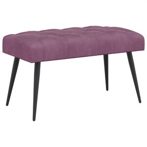 vidaXL Lavica s gomb&iacute;kov&yacute;m pre&scaron;&iacute;van&iacute;m Fialov&aacute; 80 x 40 x 46 cm Zamat