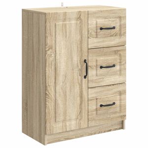 vidaXL Serv&iacute;rovacia skriňa so z&aacute;suvkou Dub sonoma 66 x 34,5 x 87 cm