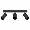 vidaXL Stropné bodové svetlo Čierna 38 x 5.5 x 16.5 cm Oceľ