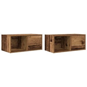 vidaXL TV stol&iacute;ky 2 ks star&eacute; drevo 60x31x25,5 cm spracovan&eacute; drevo