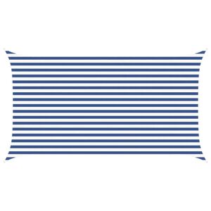 vidaXL Slnečn&aacute; plachta Modr&aacute; a biela 4,5 x 2,5 m 100% polyester Oxford