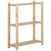 vidaXL &Uacute;ložn&yacute; reg&aacute;l s 3 policami 60x28,5x90 cm borovicov&yacute; mas&iacute;v