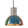 vidaXL Industri&aacute;lna z&aacute;vesn&aacute; lampa 25 W viacfarebn&aacute; okr&uacute;hla 28,5 cm E27