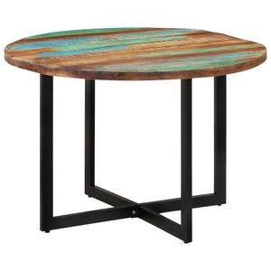 vidaXL Jed&aacute;lensk&yacute; st&ocirc;l 110x75 cm recyklovan&eacute; mas&iacute;vne drevo