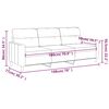 vidaXL 3-miestna pohovka sivohned&aacute; 180 l&aacute;tka