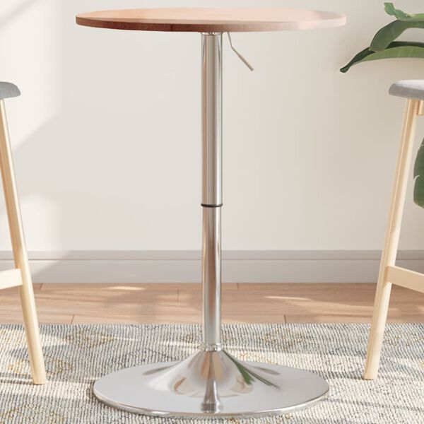 vidaXL Barov&yacute; stol&iacute;k &Oslash;50x89,5 cm dubov&yacute; mas&iacute;v