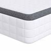 vidaXL Matrac Biela a &scaron;ed&aacute; 90 x 200 cm Bonell pružina